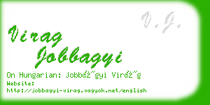 virag jobbagyi business card